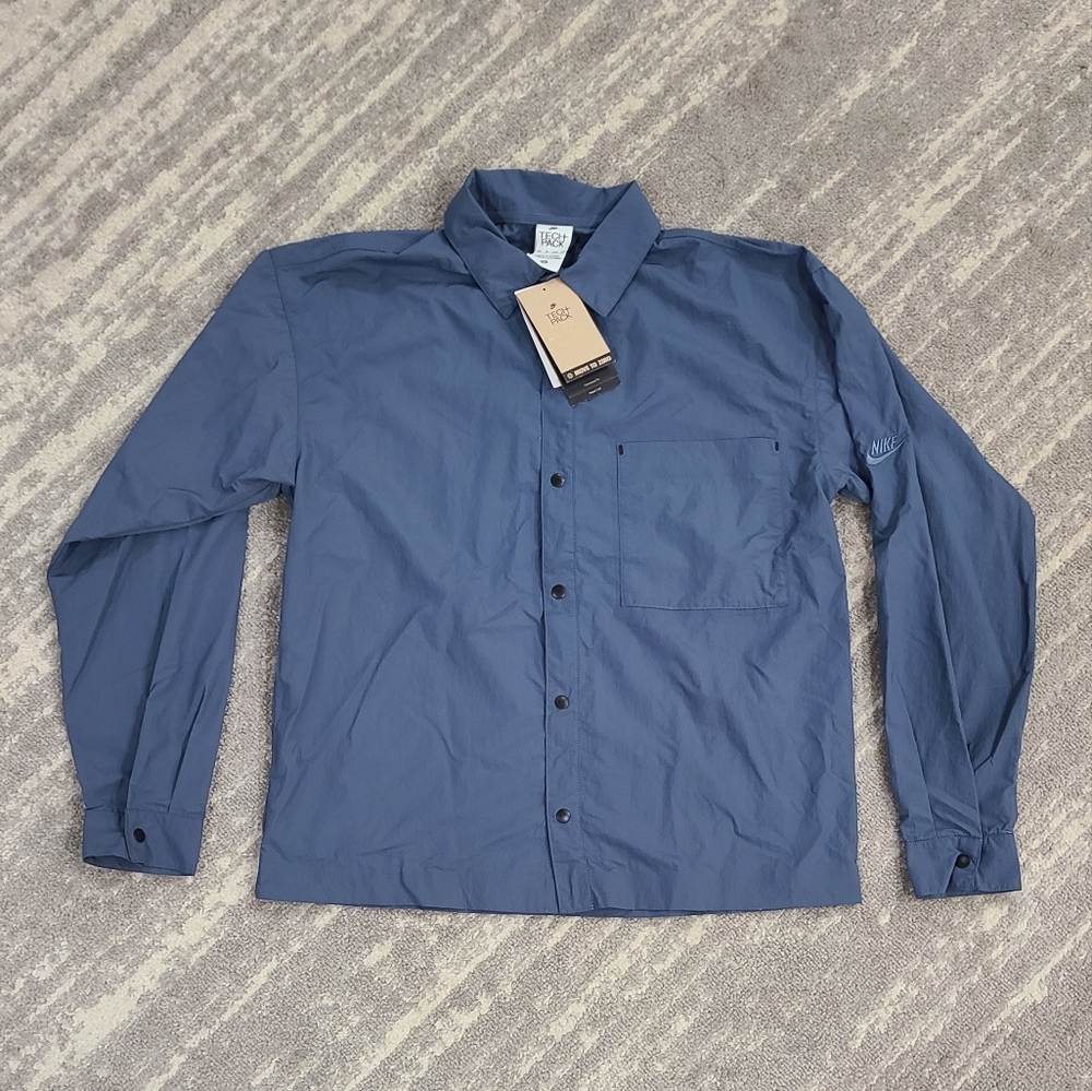 NWT Nike Sportswear Tech Pack Woven Long-Sleeve Shirt